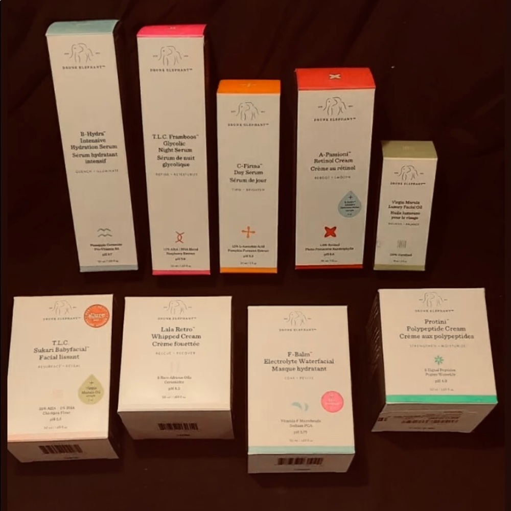 BNIB Huge Lot, Bundle, Set Drunk Elephant Skincare